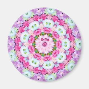 Aimant BELLA ~ Fleurs pastel sucrées ~ Design étonnant