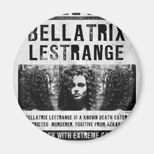 Aimant Bellatrix Lestrange Wanted Poster
