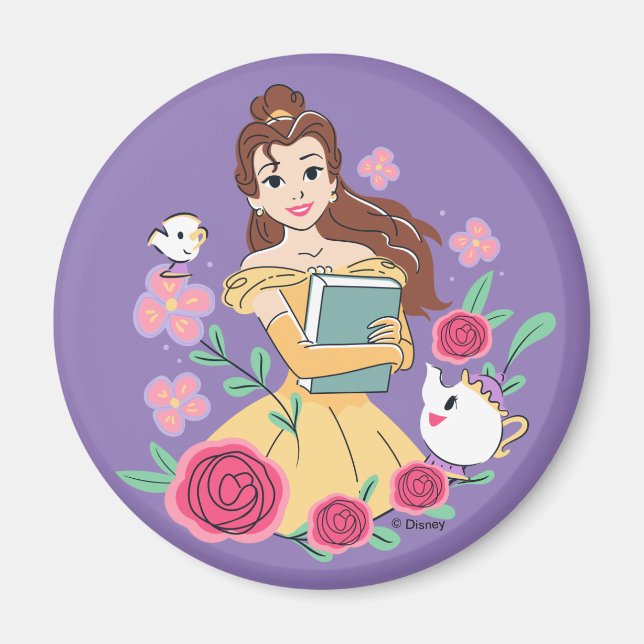 Aimant Belle & Amis Bookish Blooms (Devant)