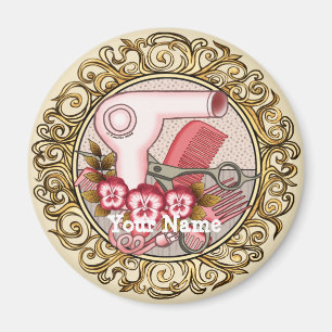 Aimant Belle beauté rose fantaisie