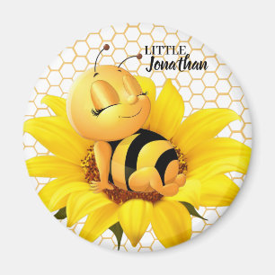 Aimant Belle Bee Sunflower moderne