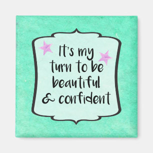 Aimant Belle confiance Boost Affirmation Citation Art