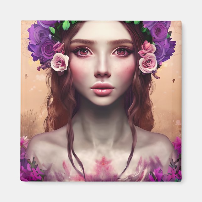 Aimant Belle Imaginaire Enchantress Art AI (Devant)