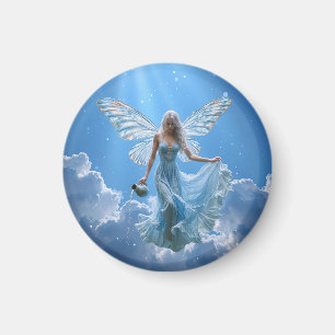 Aimant Belle poitrine Aquarius dans les nuages