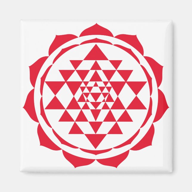 Aimant Belle Saraswati Yantra pour la croissance et la pa (Devant)
