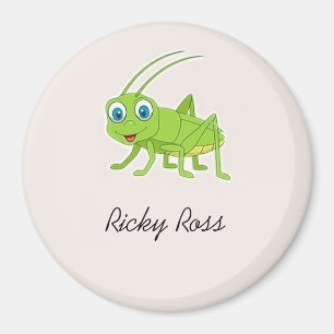 Aimant Belle sauterelle verte pourpre