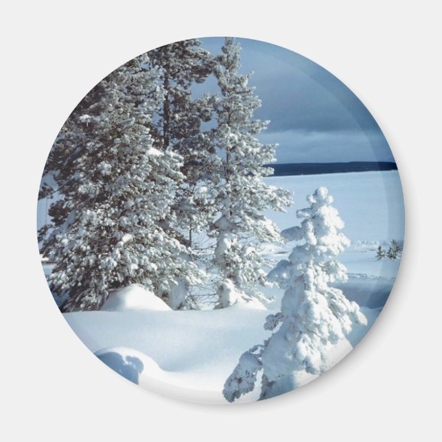 Aimant Belle scène d'hiver (Devant)