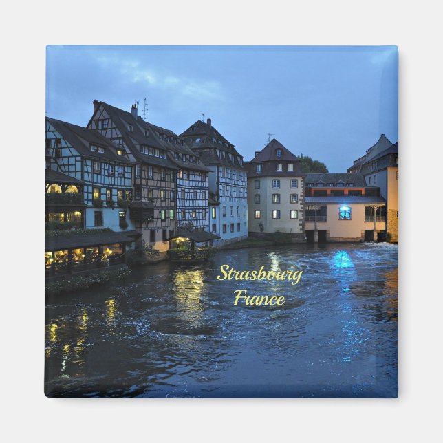 Aimant Belle Strasbourg, France (étiquetée) (Devant)