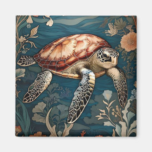 Aimant Belle tortue marine natation sous-marine