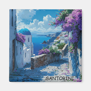 Aimant Belle vue mer de Santorin Grèce