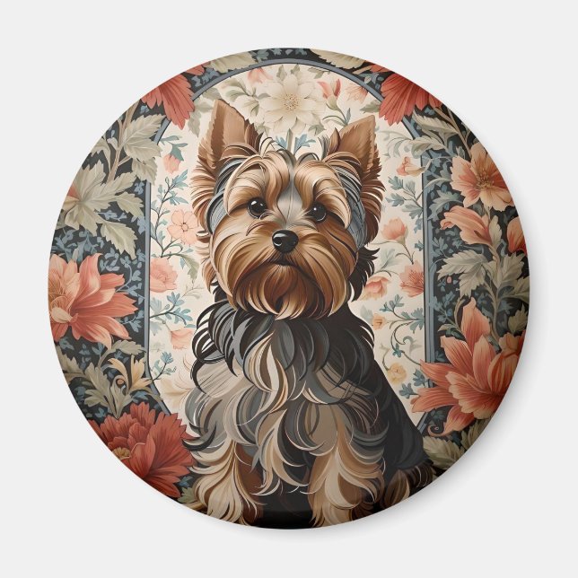 Aimant Belle Yorkie | Yorkshire Terrier Portrait (Devant)