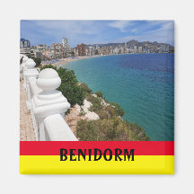 Benidorm Playa Levante Beach Espagne Souvenir