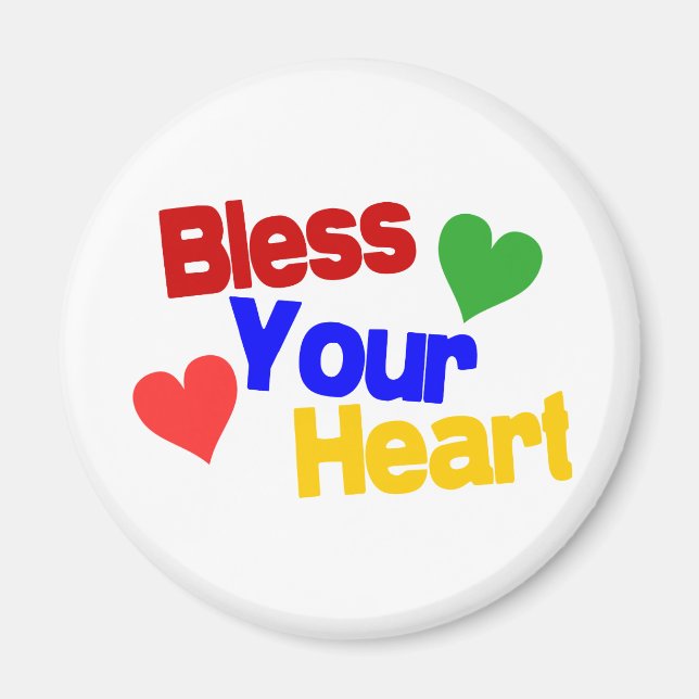 Aimant Bénissez votre coeur (Devant)