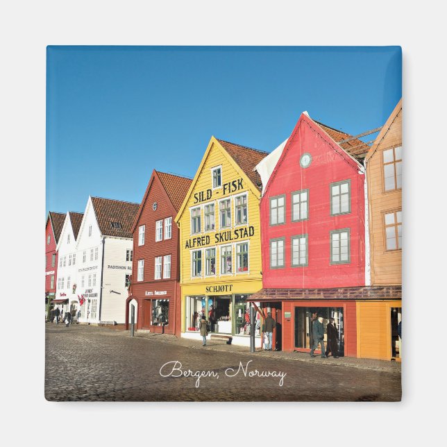 Aimant Bergen, Norvège magasins et magasins, (Devant)