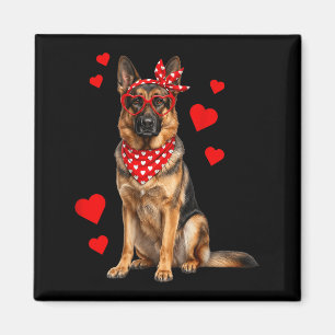 Aimant Berger allemand Saint-Valentin Amoureux des chiens