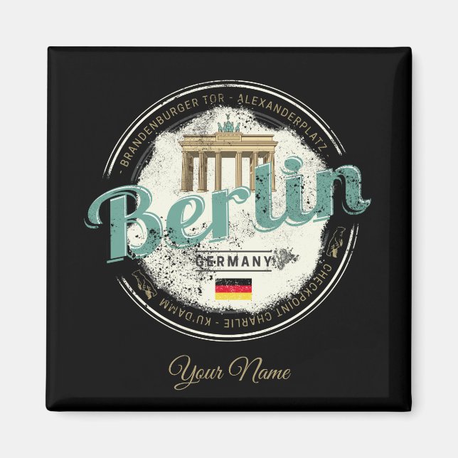 Aimant Berlin Capitale Vintage Ville Allemagne souvenir (Devant)