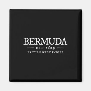 Aimant Bermuda Lettre Vintage Rétro Souvenir de Vacances