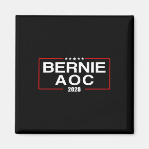 Aimant Bernie Aoc 2028 Bernie Sanders Alexandria Cortez P