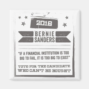 Aimant Bernie : Le candidat ne peut pas ne peut pas être