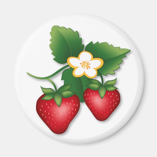 Aimant Berry, fraise Berry (Devant)