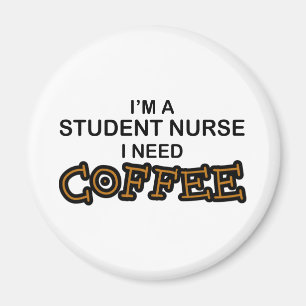 Aimant Besoin de café - infirmière étudiante