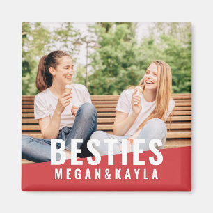 Aimant Besties Pour Les Meilleurs Amis BFF Photo Chic Mod
