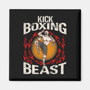 Aimant Bête de kickboxing Arts martiaux brésiliens en dét