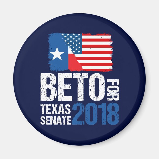 Aimant Beto O'Rourke pour l'élection du Sénat du Texas en (Devant)