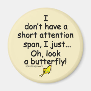 Aimant Beurre à pointes à courte attention jaune