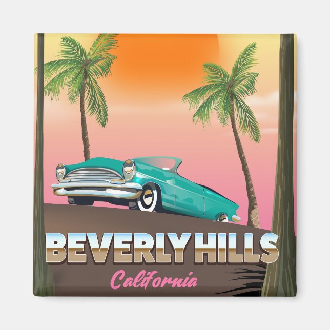 Aimant Beverly Hills Californie (Devant)