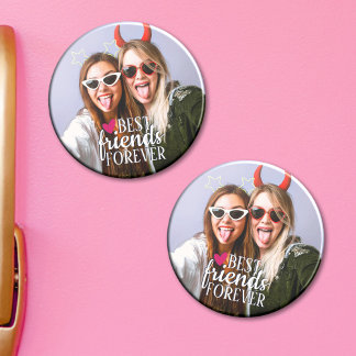 Aimant BFF photo Meilleurs amis pour toujours moderne