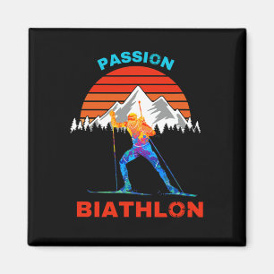 Aimant Biathlon Pion Supporter Ventilateur Ski De Fond