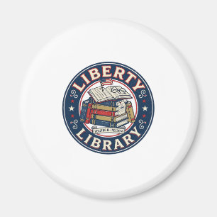 Aimant Bibliothèque de la Liberté Patriotique Patriotique