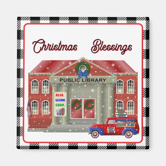 Aimant Bibliothèque et petite bibliothèque mobile de cami (Devant)