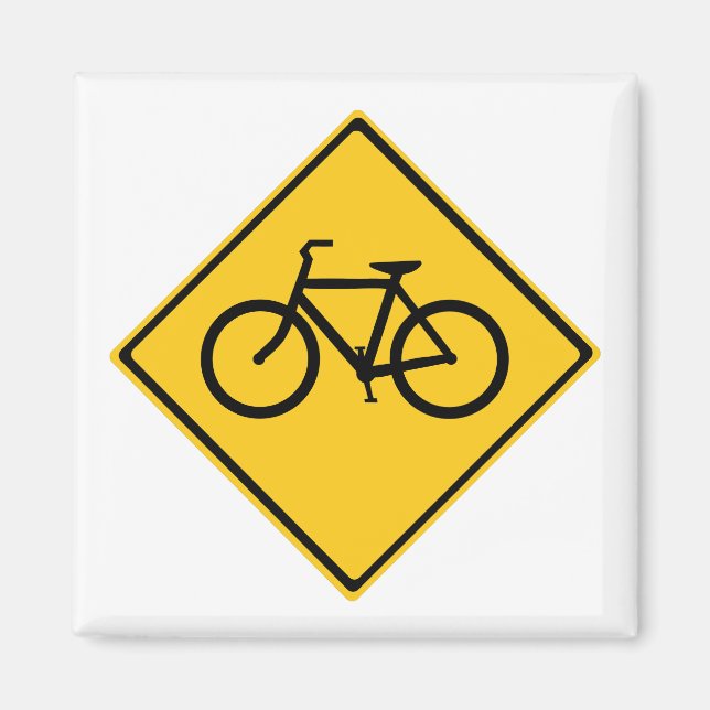 Aimant Bicyclette pour panneau routier (Devant)