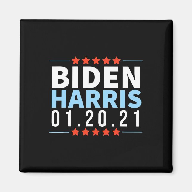 Aimant Biden Harris Janvier 2021 Victoire électorale Inau (Devant)