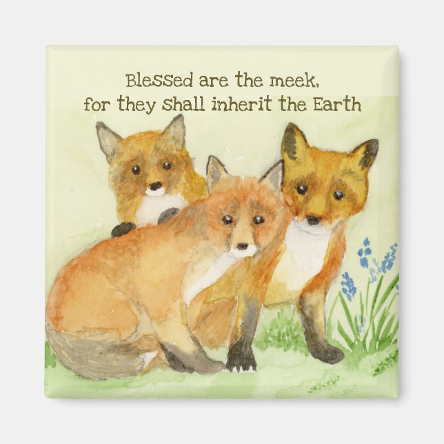 Aimant Bienheureux sont les Meek Foxes (Devant)