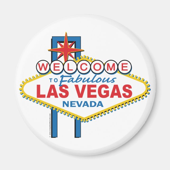 Aimant Bienvenue à Fabulous Las Vegas (Devant)