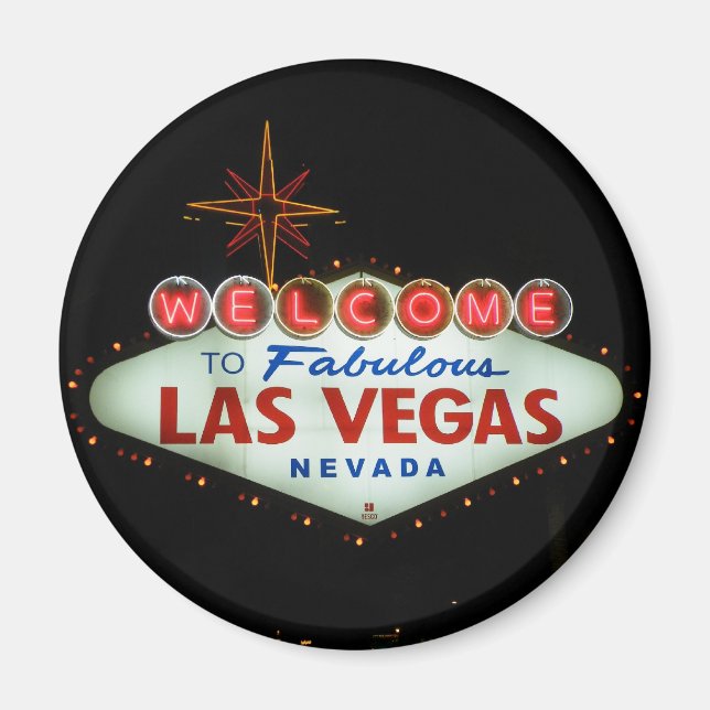 Aimant Bienvenue à Fabulous Las Vegas - Nevada (Devant)