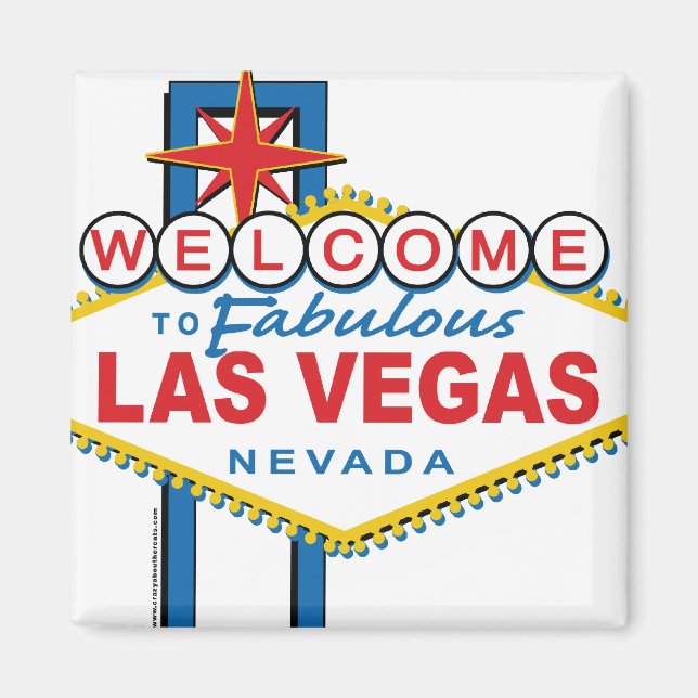Aimant Bienvenue à Las Vegas (Devant)