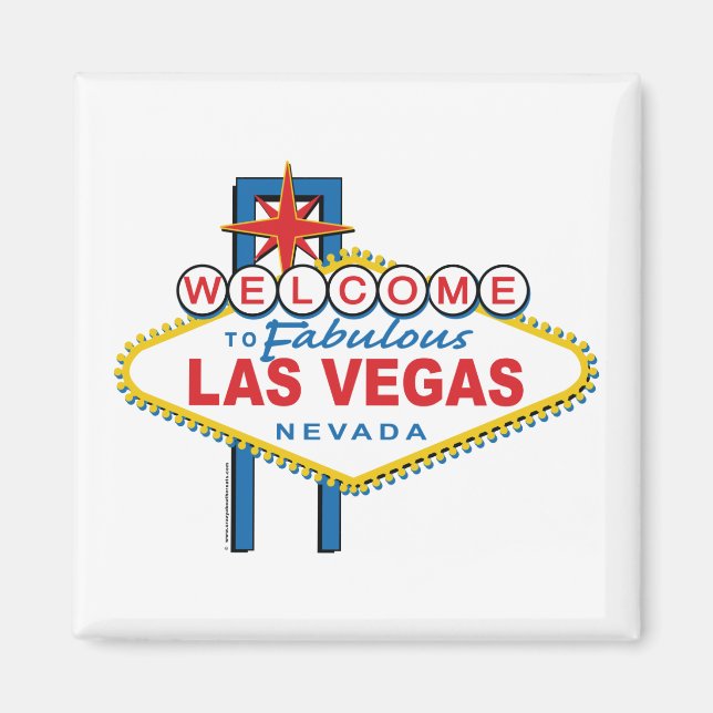 Aimant Bienvenue à Las Vegas (Devant)