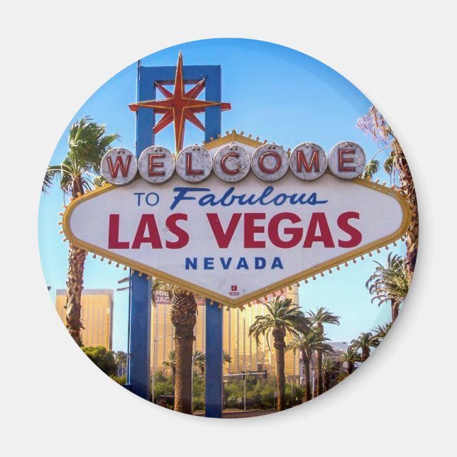 Aimant Bienvenue à Las Vegas (Devant)