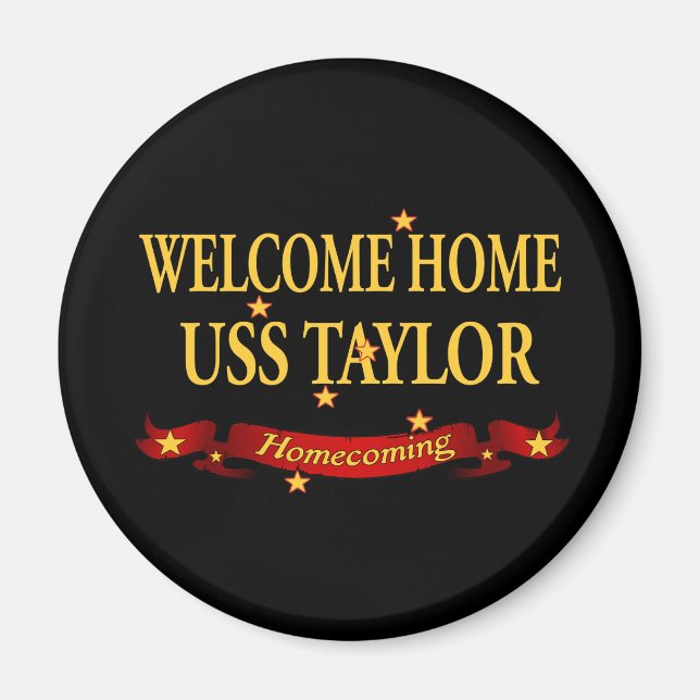 Aimant Bienvenue Accueil USS Taylor (Devant)