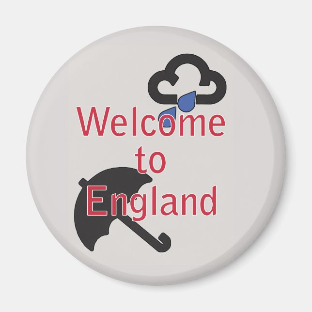 Aimant Bienvenue en Angleterre ! (Devant)