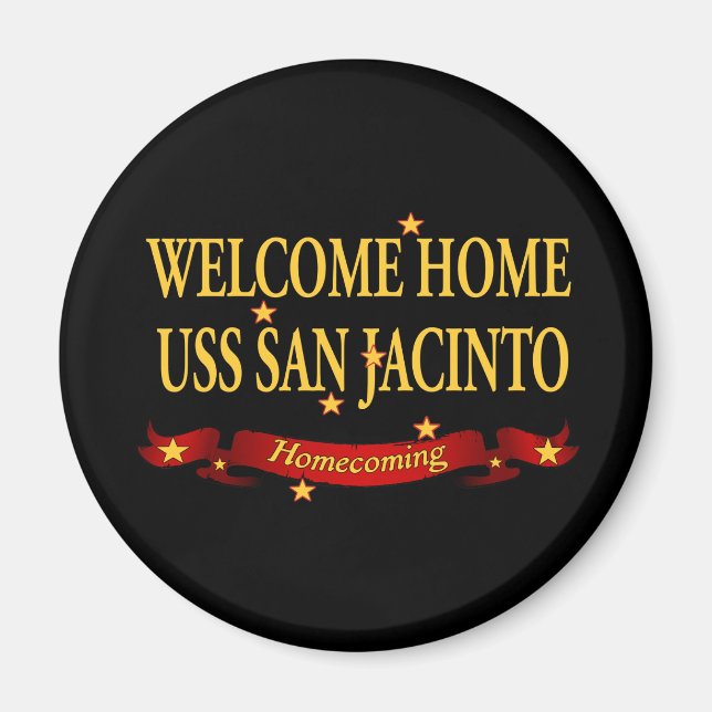 Aimant Bienvenue Maison USS San Jacinto (Devant)