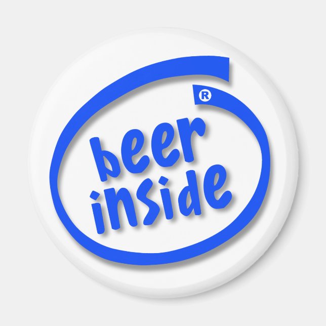 Aimant Bière à l'intérieur (Devant)