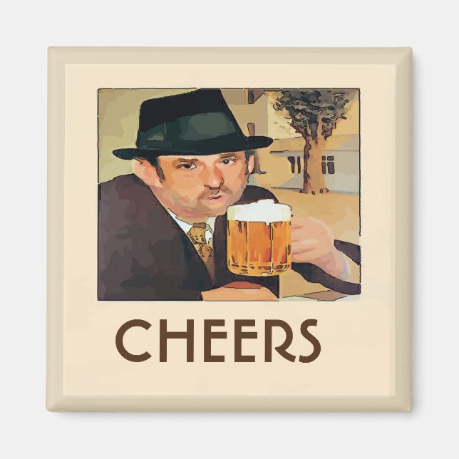 Aimant Bière, Bravo, modifier le texte (Devant)