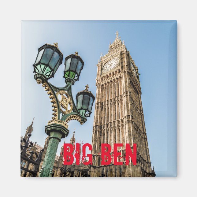 Aimant Big Ben à Westminster Londres cadeau (Devant)