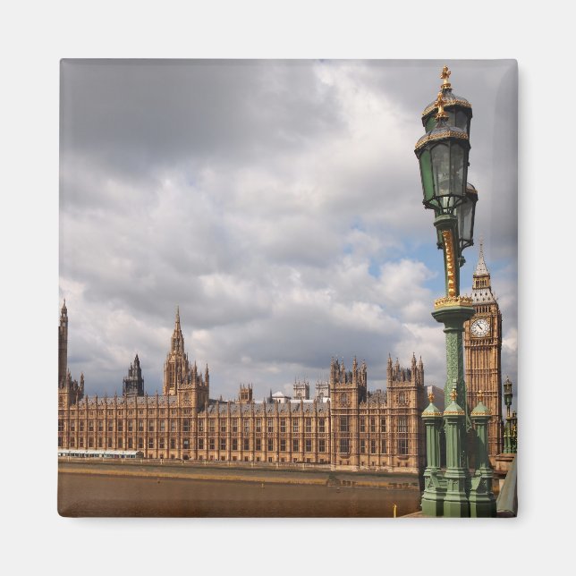 Aimant Big Ben et les Chambres du Parlement dans l'aimant (Devant)