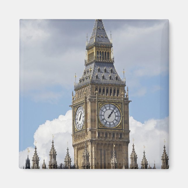 Aimant Big Ben et les Chambres du Parlement, Londres, (Devant)